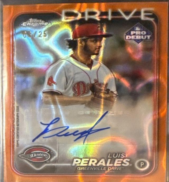 Luis Perales [Orange Autograph] #PD-43