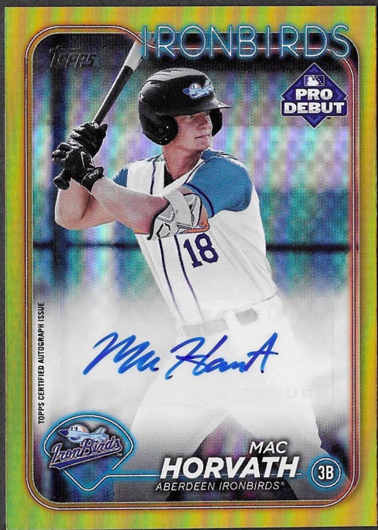 Mac Horvath [Gold Autograph] #PD-138