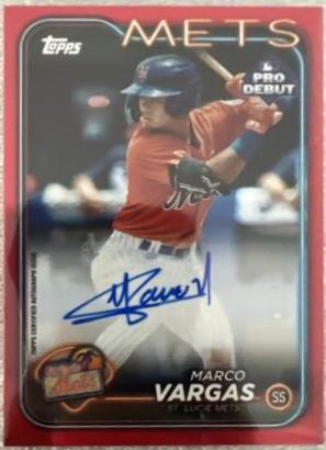 Marco Vargas [Red Autograph] #PD-158