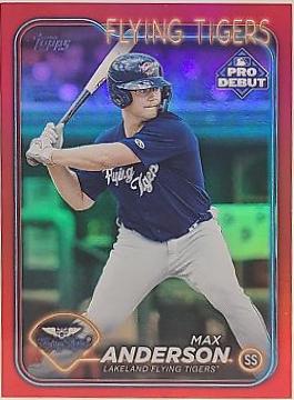 Max Anderson [Red Autograph] #PD-173