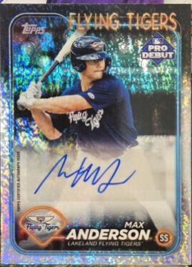 Max Anderson [Sparkle Foil Autograph] #PD-173