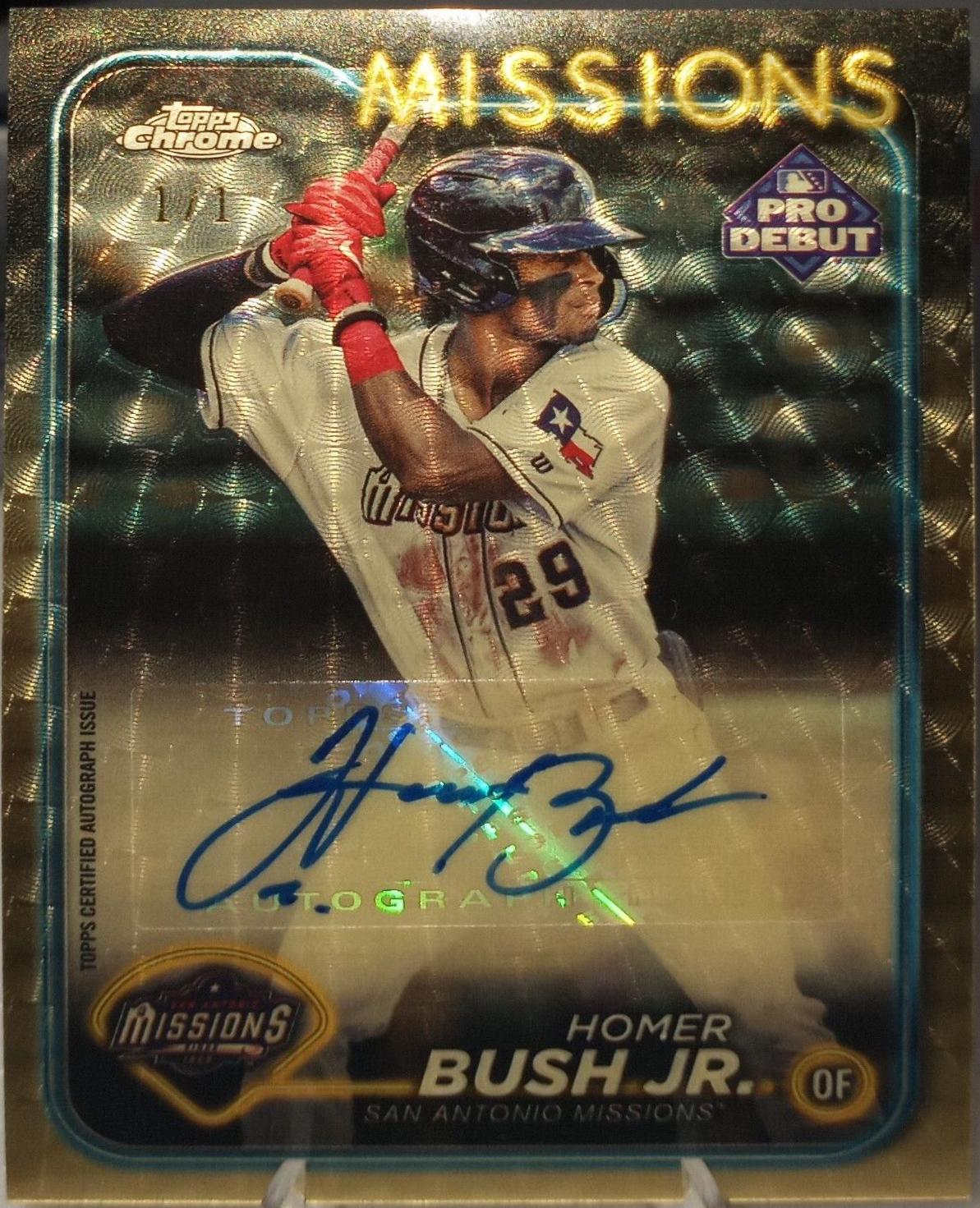Homer Bush Jr. [Superfractor Autograph] #PDC-65