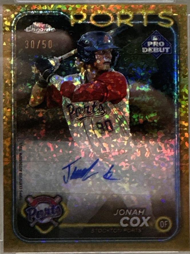 Jonah Cox [Gold Mini-Diamond Refractor] #PDC-61