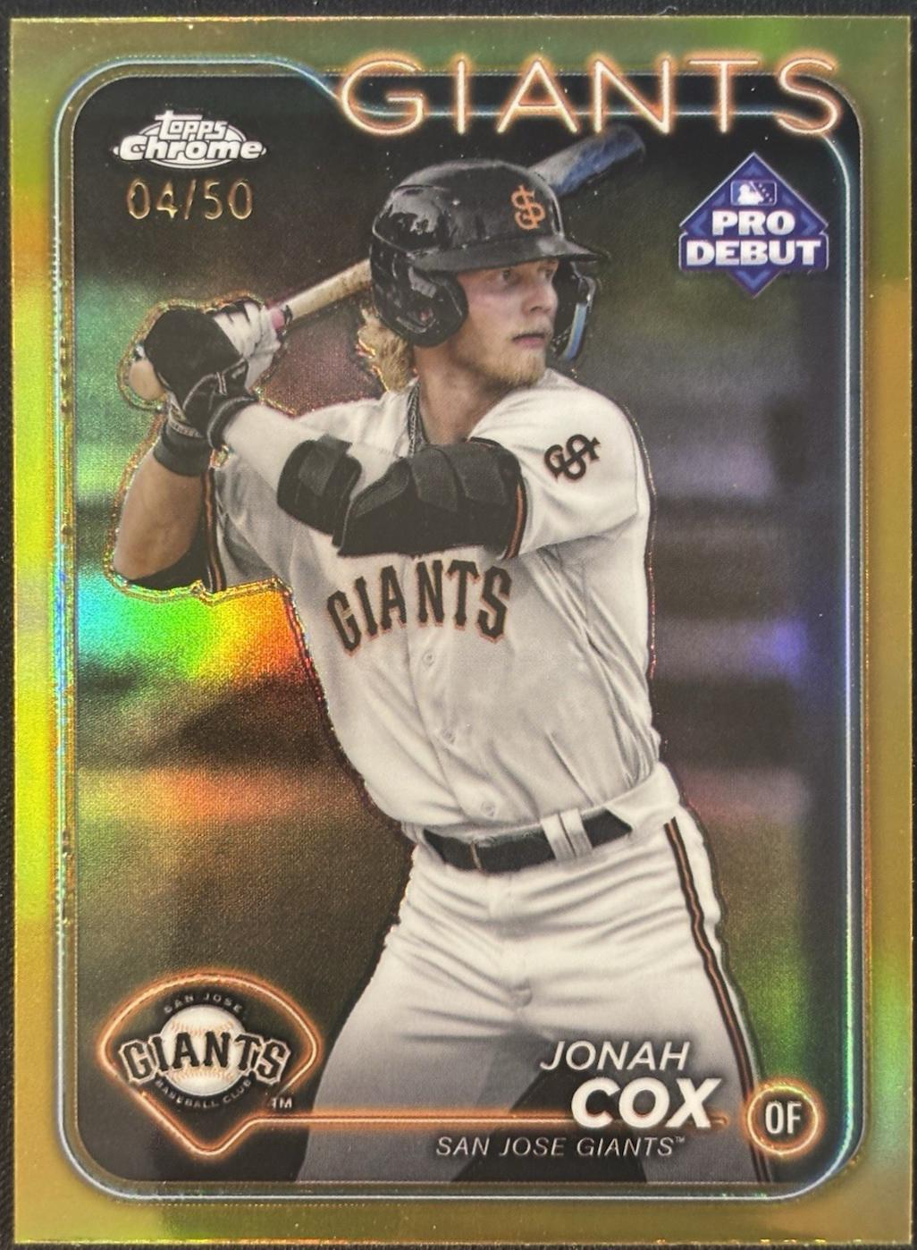 Jonah Cox [Gold Refractor] #PDC-61