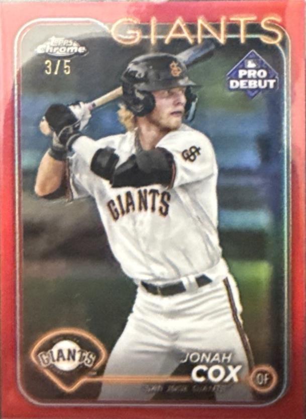 Jonah Cox [Red Refractor] #PDC-61
