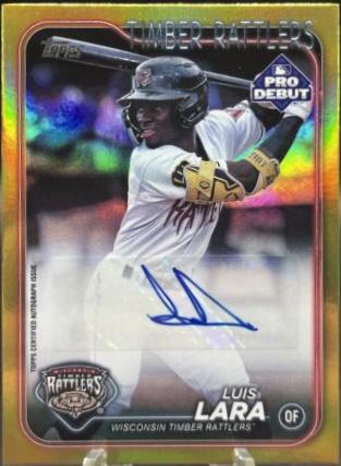 Luis Lara [Gold Mini-Diamond Refractor Autograph] #PDC-13