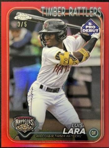 Luis Lara [Red Refractor Autograph] #PDC-13