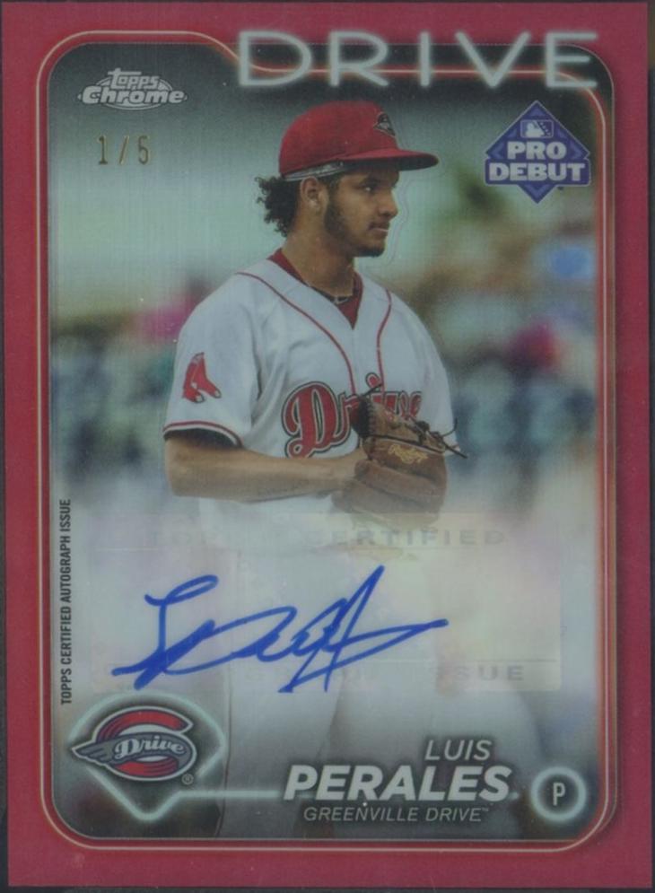 Luis Perales [Red Refractor Autograph] #PDC-43