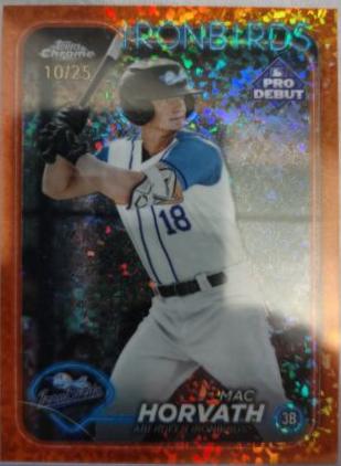 Mac Horvath [Orange Lava Refractor Autograph] #PDC-138