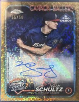 Noah Schultz [Gold Mini-Diamond Refractor Autograph] #PDC-97