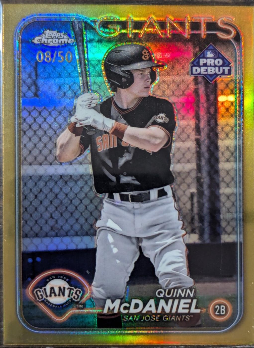 Quinn McDaniel [Gold Refractor] #PDC-136