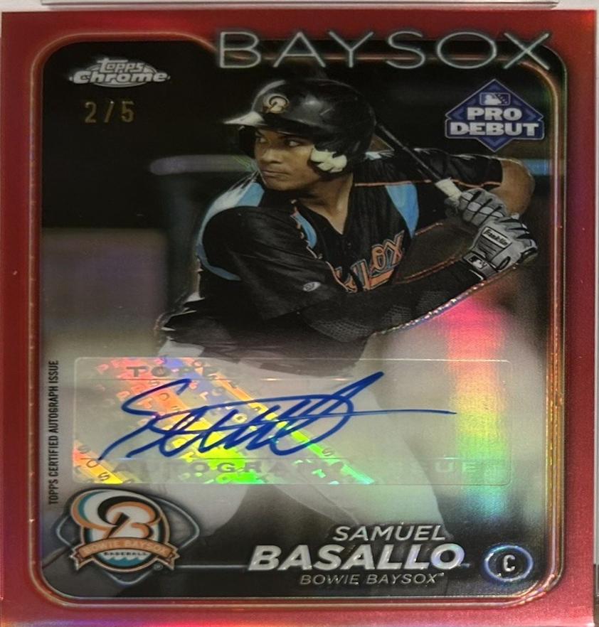 Samuel Basallo [Red Refractor Autograph] #PDC-146