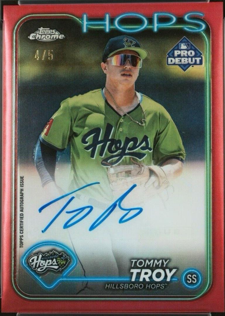 Tommy Troy [Red Refractor Autograph] #PDC-166