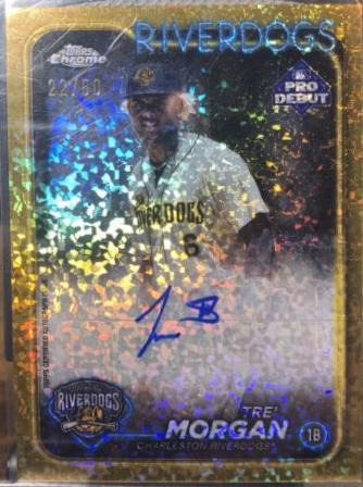 Tre' Morgan [Gold Mini-Diamond Refractor Autograph] #PDC-18