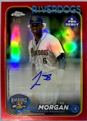 Tre' Morgan [Red Refractor Autograph] #PDC-18