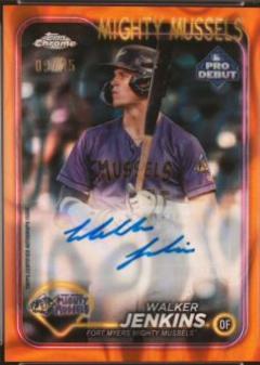 Walker Jenkins [Orange Lava Refractor Autograph] #PDC-196