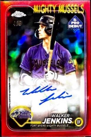 Walker Jenkins [Red Refractor Autograph] #PDC-196