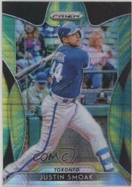 Justin Smoak [Green & Yellow Hyper Prizm] #11