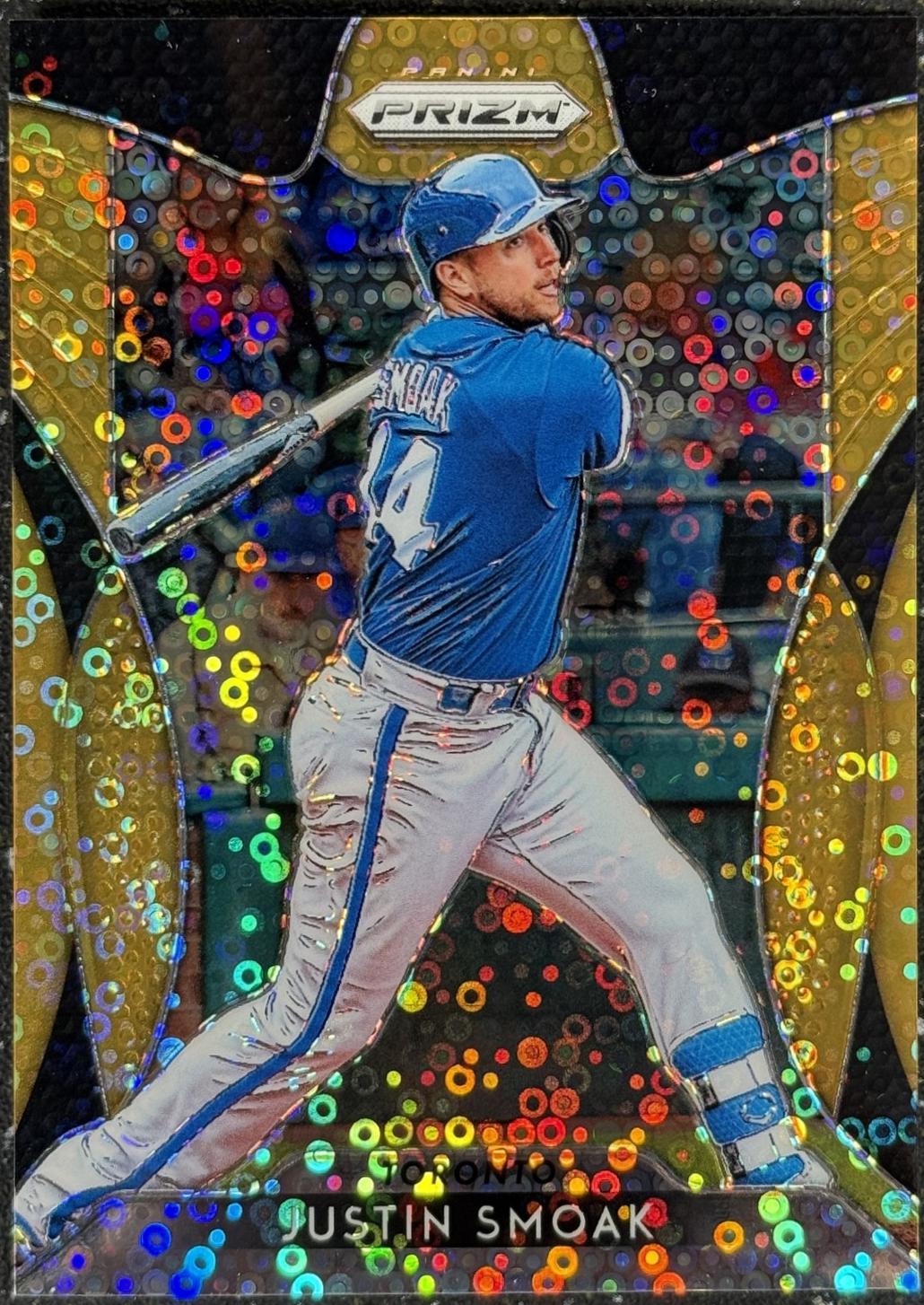 Justin Smoak [Neon Orange Donut Circles Prizm] #11
