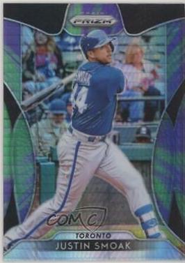 Justin Smoak [Purple & Green Hyper Prizm] #11