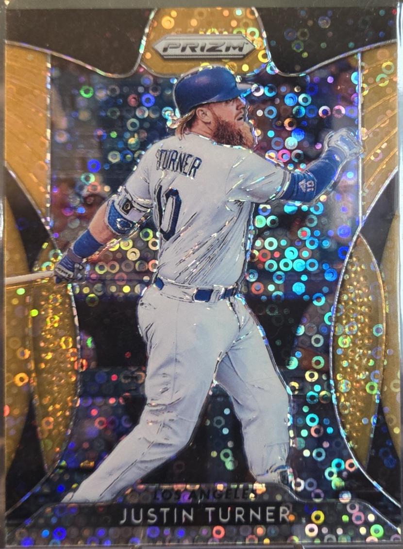 Justin Turner [Neon Orange Donut Circles Prizm] #16