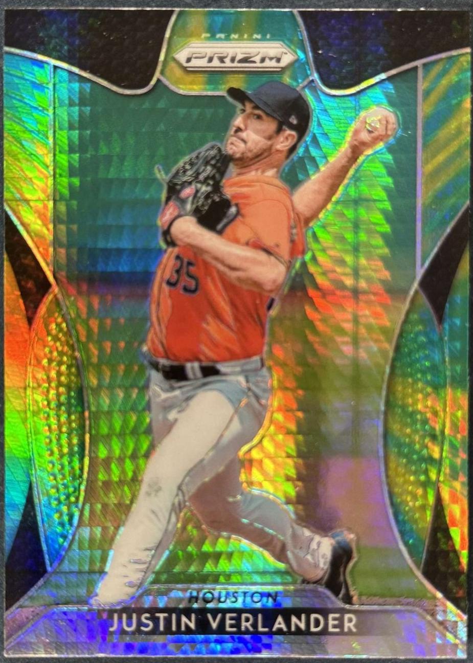 Justin Verlander [Green & Yellow Hyper Prizm] #164