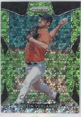 Justin Verlander [Lime Green Donut Circles Prizm] #164