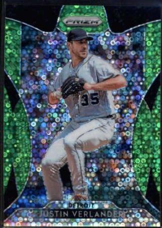 Justin Verlander [Lime Green Donut Circles Prizm] #244