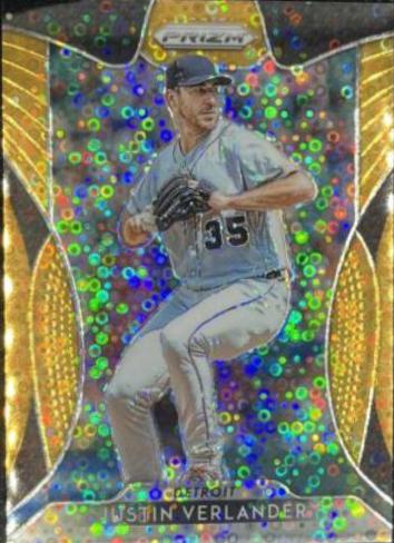 Justin Verlander [Neon Orange Donut Circles Prizm] #244