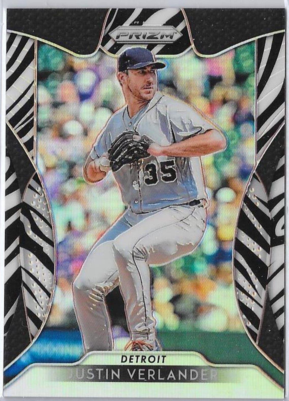Justin Verlander [Zebra Stripes Prizm] #244
