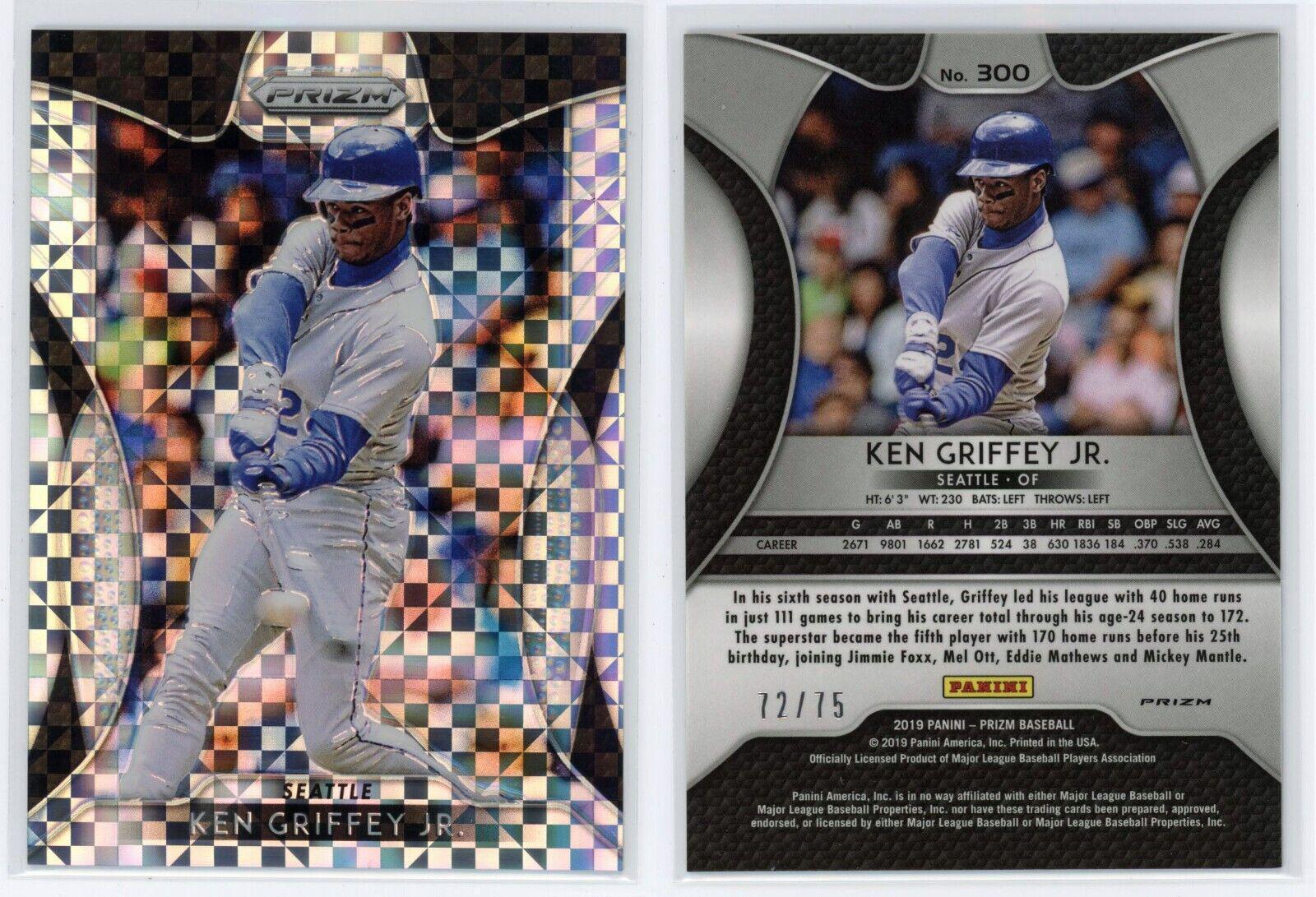 Ken Griffey Jr. [Power Plaid Prizm] #300