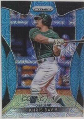 Khris Davis [Blue Mojo Prizm] #102