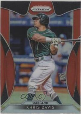 Khris Davis [Red Prizm] #102