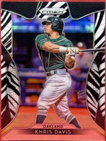 Khris Davis [Zebra Stripes Prizm] #102
