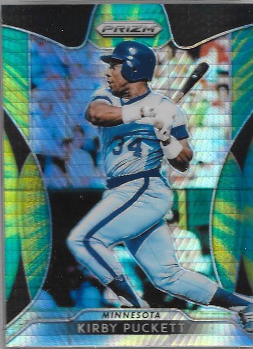 Kirby Puckett [Green & Yellow Hyper Prizm] #251