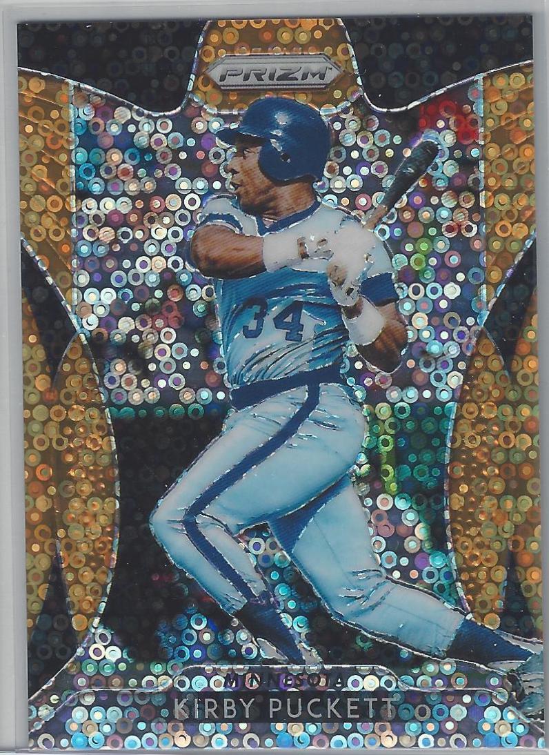 Kirby Puckett [Neon Orange Donut Circles Prizm] #251