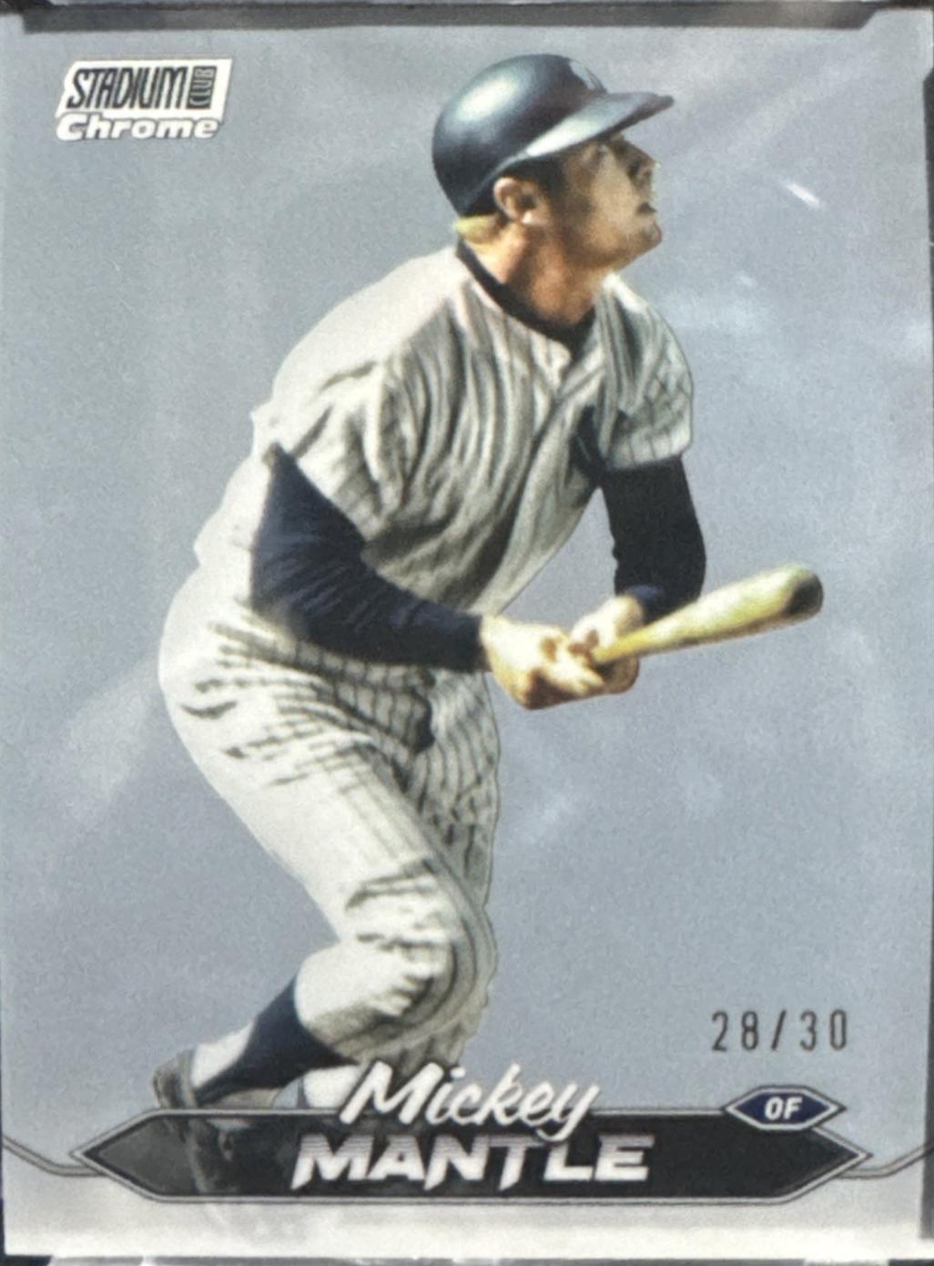 Mickey Mantle [Chrome Pearl White] #136