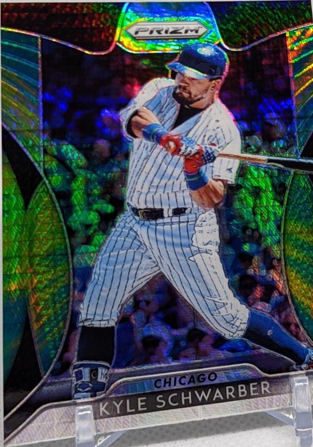 Kyle Schwarber [Green & Yellow Hyper Prizm] #14