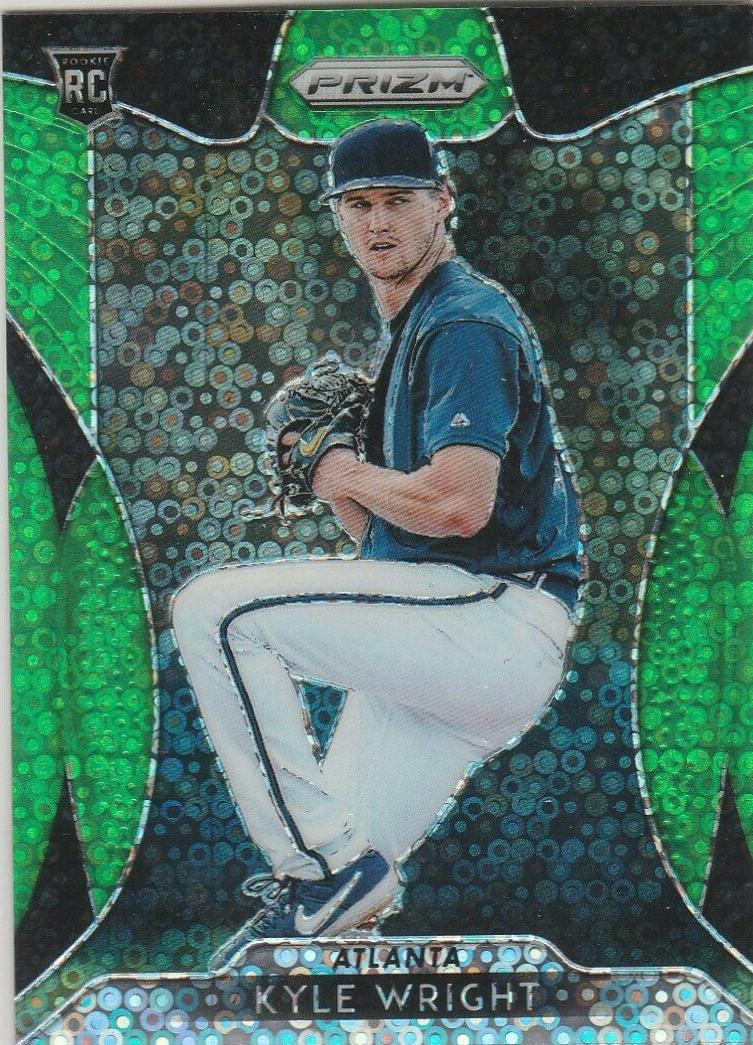 Kyle Wright [Lime Green Donut Circles Prizm] #50