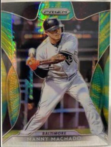 Manny Machado [Green & Yellow Hyper Prizm] #277