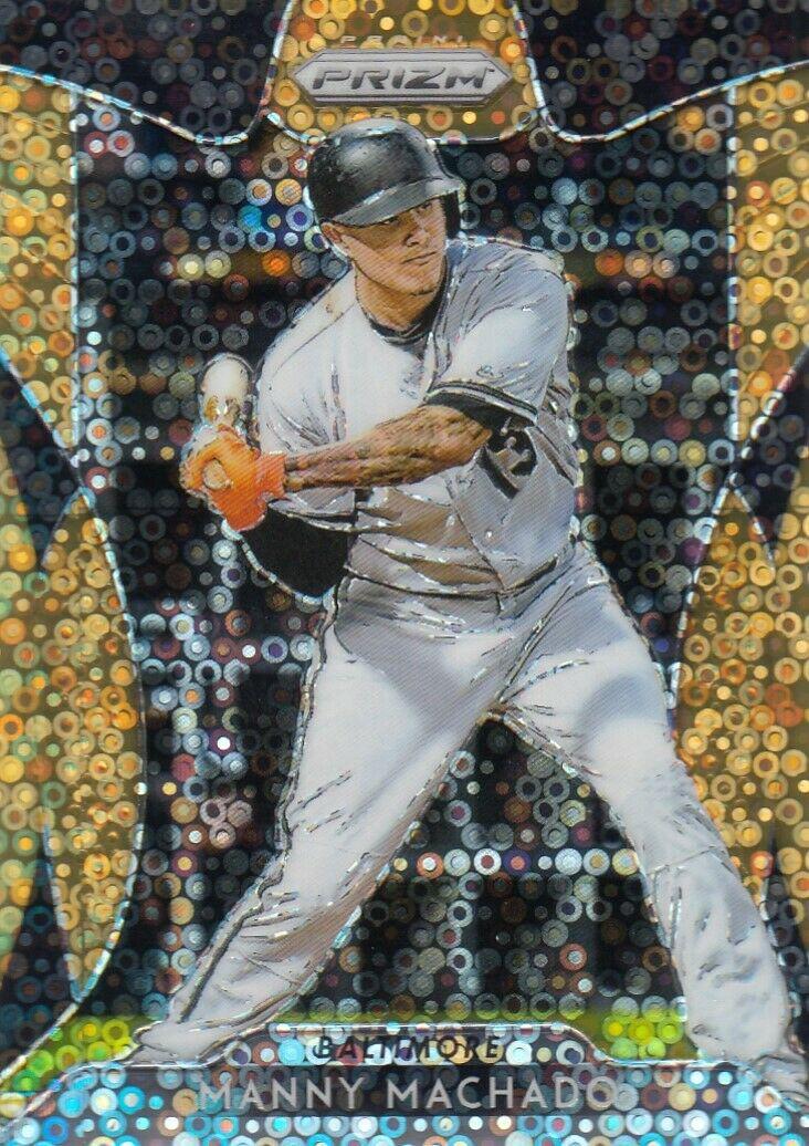 Manny Machado [Neon Orange Donut Circles Prizm] #277