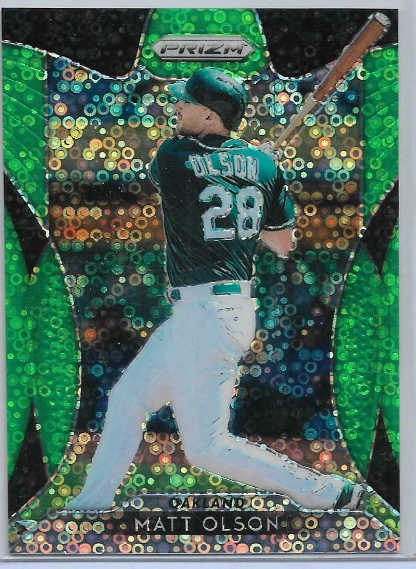 Matt Olson [Lime Green Donut Circles Prizm] #4