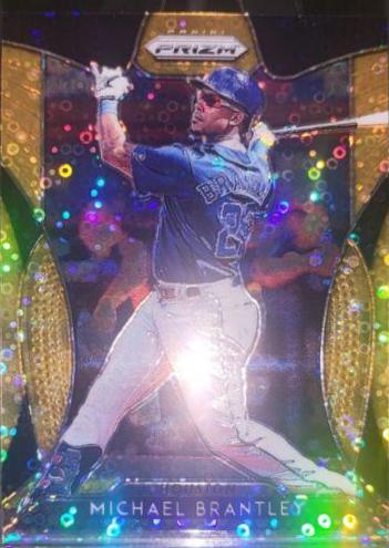 Michael Brantley [Neon Orange Donut Circles Prizm] #51