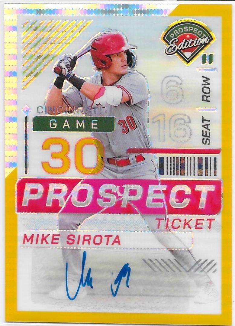 Mike Sirota [Gold Holo Ticket Signature] #60