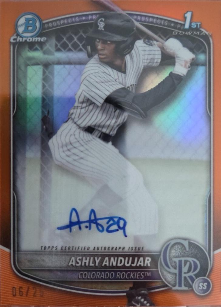 Ashly Andujar [Orange Shimmer Refractor] #CPA-AA
