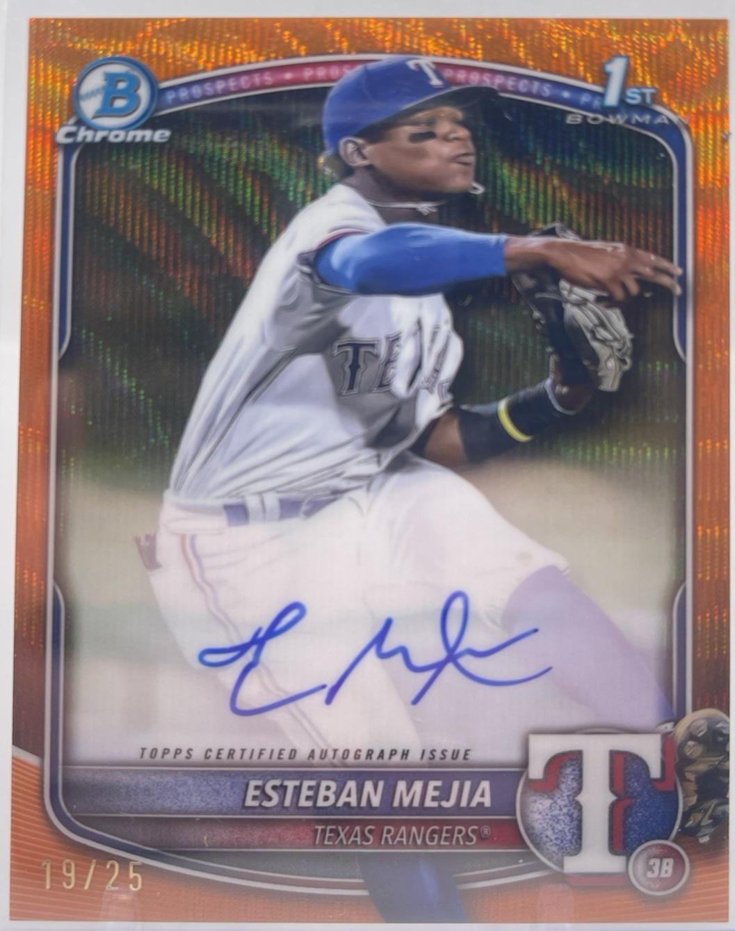 Esteban Mejia [Orange Shimmer Refractor] #CPA-EM