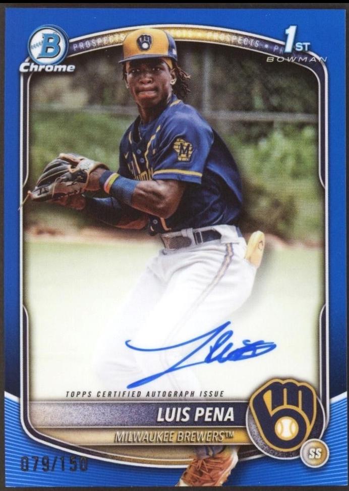 Luis Pena [Blue Mojo Refractor] #CPA-LP
