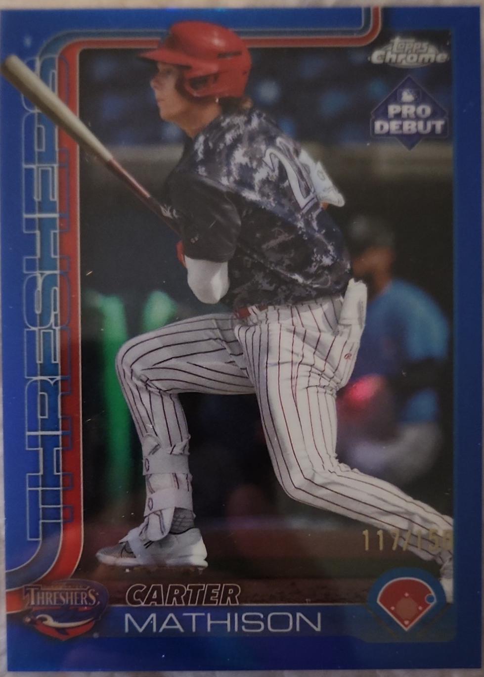 Carter Mathison [Blue Refractor] #PDC-88