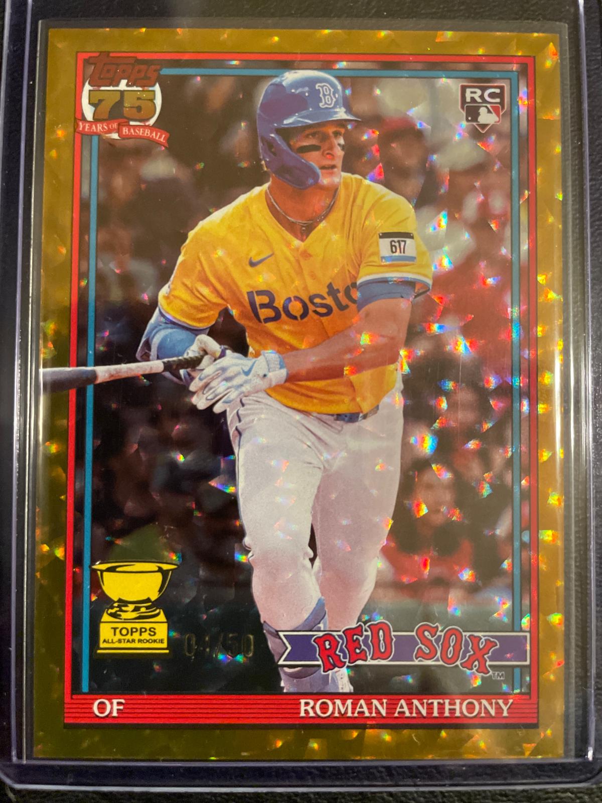 Roman Anthony [Gold Crackleboard Foil] #T91-71
