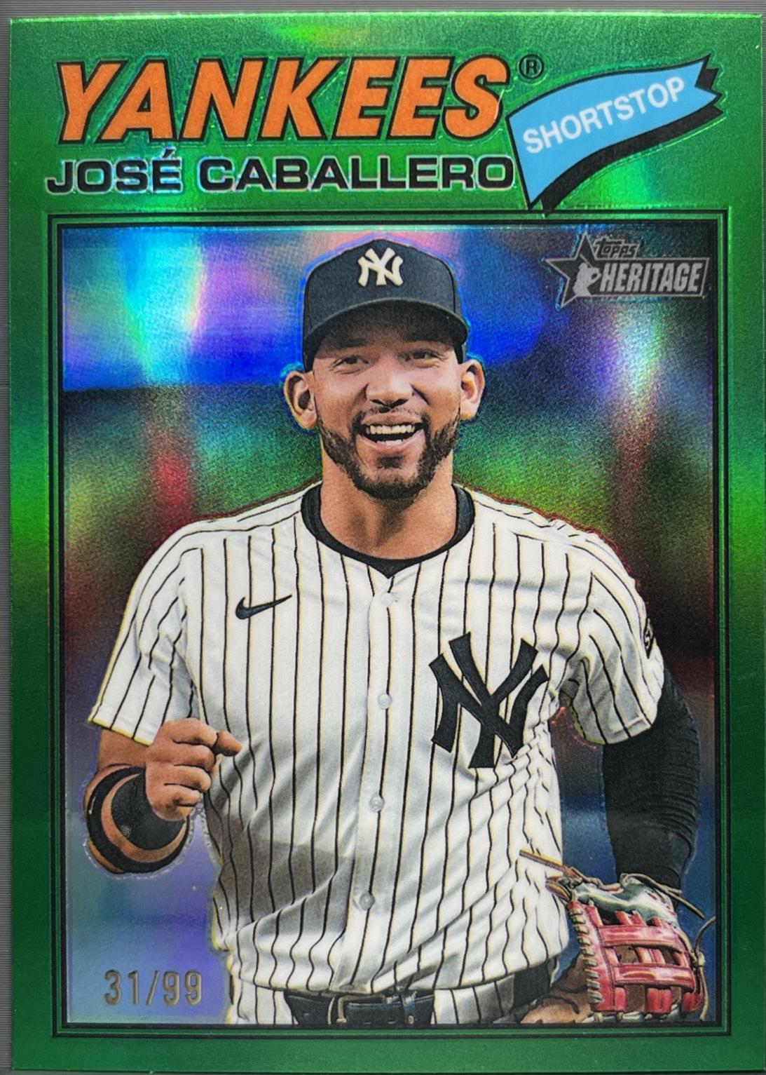 Oneil Cruz / Jose Caballero [Green Bordered Chrome] #4